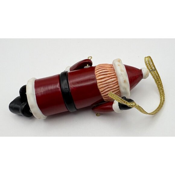 Hallmark Keepsake Christmas Ornament Santa Time Capsule with Scroll Inside 2001 - Picture 5 of 12
